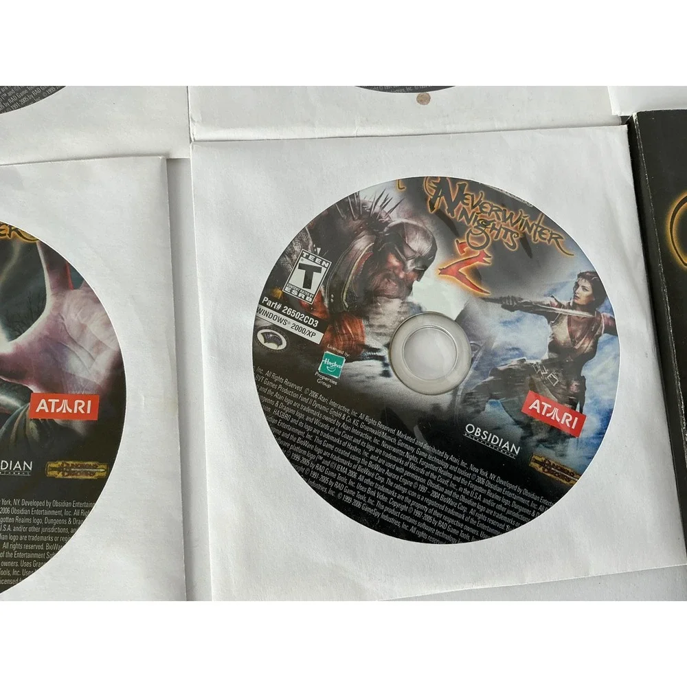 Atari Neverwinter Nights‎ 2 PC Game RPG Forgotten Realms D&D Multi-Disc Set